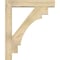 Ekena Millwork Merced Block Rough Sawn Bracket w/ Offset Brace, Douglas Fir, 6"W x 30"D x 36"H BKT0604X30X36MRC05RDF - alternate 4